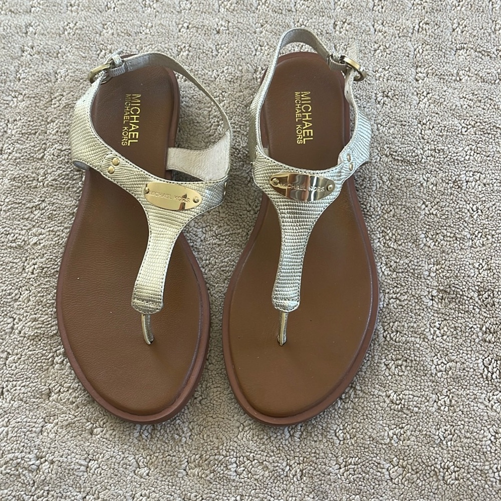 Michael Kors Sandals Gold Size 9.5